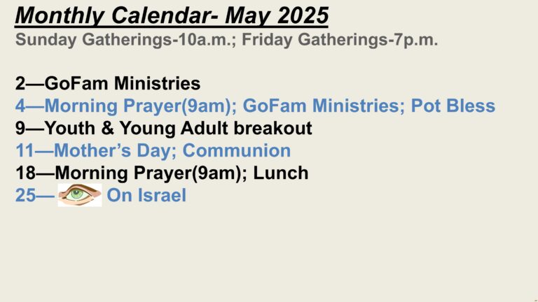 Calendar schedule-2505 May