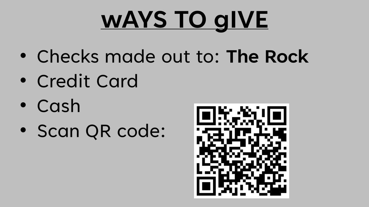 Ways to Give+QR