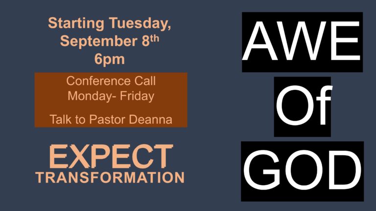 260908 Awe of God conference call